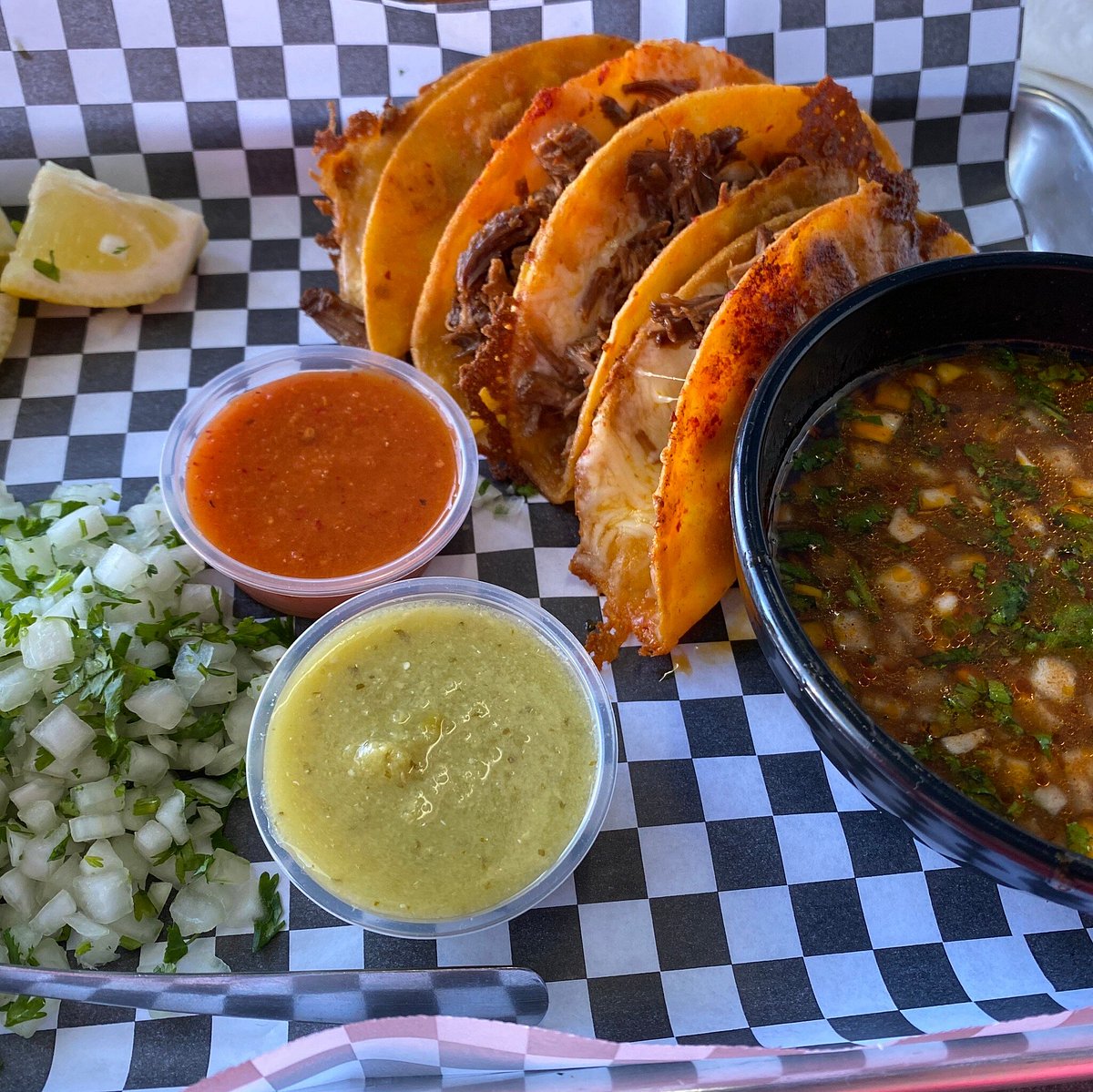 La Bahia Mexican American Restaurant signature dishes Bahia QuesadillaBirria Ramen NoodlesSurf & Turf Bowl